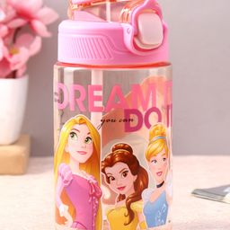 Disney Princess BPA Free Sipper Water Bottle Pink - 400 ml-image-29