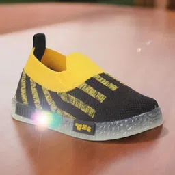 Lil Lollipop Kids Woven Design LED Slip-On Sneakers-image-66