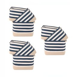Aura White Set of 6 Regular Tote Basket Organisers-32