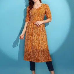 Fashion2wear Printed A-Linre Kurta-picture-49
