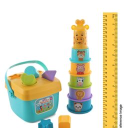 Toymate Cuppy Shappy All in 1 Sorting Stacking Toy Games - Multicolour image 3