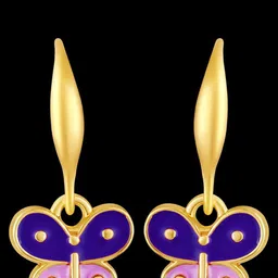 BDIVA Gold Plated Contemporary Drop Earrings-picture-12