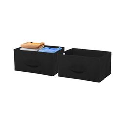 Aura Black Set of 2 Regular Drawer Organiser-12