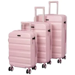 Romeing Venice Pink Polycarbonate Hard Cabin Trolley Set of 3 - (55, 65 & 75 cms)-26