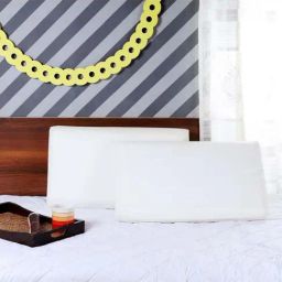 MFD HOME Furnishing Esper Premium Cotton White Soft Pillow - Set of 1-image-69