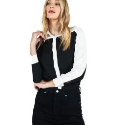 Cover Story Black & White Regular Fit Shirt-image-67