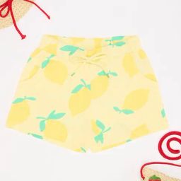 Pantaloons Junior Almond Oil Yellow Shorts-image-35
