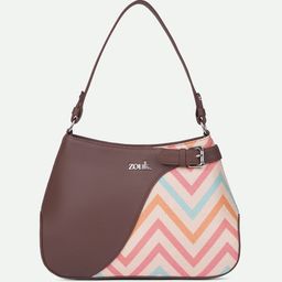 ZOUK Printed Leather Structured Handheld Bag-14