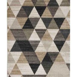 Obsessions Charcoal & Beige Geometric Polypropylene Carpet - Extra Large image 2