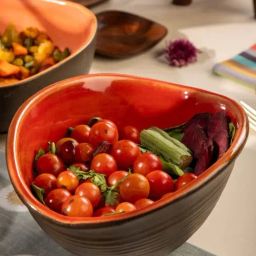 Freedom Tree Solid Multi-Color Ceramic Serving Bowl image 3