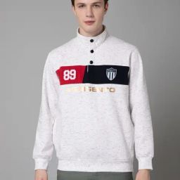 Cantabil Ecru Regular Fit Printed Sweatshirt-image-22
