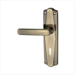 DiSS MH-201 _ANTIQ_ 203.2 mm (8 Inch) Brass and Iron Antique Finish Door Handle Set With Lock-40