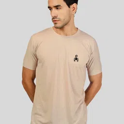 Greylongg Men Graphic Printed Round Neck Slim Fit T-shirt-image-85