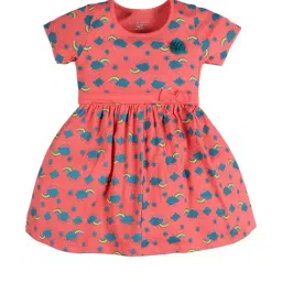 Plum Tree Kids Orange Printed Frock-picture-17