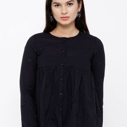 Vishudh Women Black Embroidered Top-picture-47
