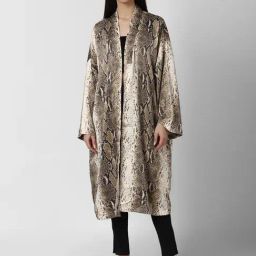 Forever 21 Brown Animal Print Shrug-image-96