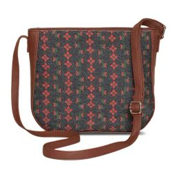 ZOUK Green Printed Small Cross Body Bag-image-6