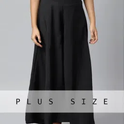 Aurelia Black Flared Palazzos-image-83