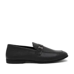 Louis Philippe Men's Black Formal Loafers-picture-10