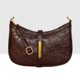 Esbeda Brown Textured Medium Sling Handbag-image-37