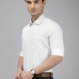 Arrow Manhattan Slim Fit Opaque Printed Pure Cotton Formal Shirt-image-72