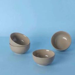 Freedom Tree Saturn Sand Solid Handcrafted Ceramic Katori - Set Of 4-28