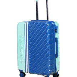 Nasher Miles Teal & Dark Blue Vegas Color Block Large Hard Sided Checked Luggage-57