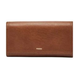 Fossil Logan Brown Small Leather Clutch-picture-7