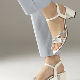 Inc 5 Party Women Block Sandals with Laser Cuts-40