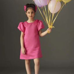 KidsDew Kids Fuchsia Pink Regular Fit Dress-image-54