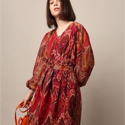 ONLY Puff Sleeve Fit & Flare Dress-image-71