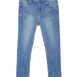 Under Fourteen Only Kids Navy Embroidered Jeans-image-33