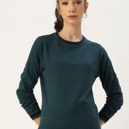 ARISE Women Teal Green Sweatshirt-image-88