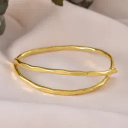 VOJ Gold Adjustable Elegant Stylish Kada Charms Bracelets-image-24