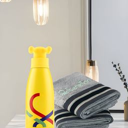 United Colors of Benetton Yellow & Grey 3 Pieces Hydration Home Gift Sets-image-21