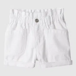 GAP Girls Mid Rise Pure Cotton Denim Shorts-image-34