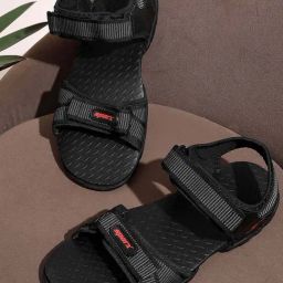Sparx Men's Black Floaters-image-38
