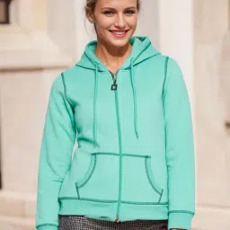 Rare Mint Green Regular Fit Hoodie-image-78
