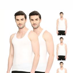 VIP Men Pack of 5 Scoop Neck Sleevless Cotton Undershirt-picture-20