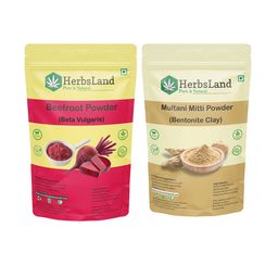 HerbsLand Set Of 2 Beetroot & Multani Mitti Face Pack-100 g Each-17