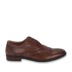 Louis Philippe Men's Brown Brogue Shoes-image-41