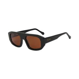 Ted Smith Brown Rectangular UV Protection Unisex Sunglasses-image-67