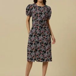 Allen Solly Black Printed Dress-image-98