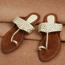 Melange by Lifestyle Women's Gold Toe Ring Sandals-image-65