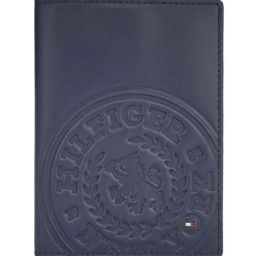 Tommy Hilfiger Navy Wexford Leather Small Passport Case-image-74