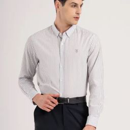 Red Tape Blue Stripes Loose Fit Shirt-picture-47