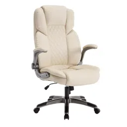 CHAIRTECH Adjustable Arm Office Chair Leatherette Beige for Office & Professional Use-picture-20