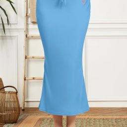 Trendmalls New.P01-BlueIce-3XL Lycra Blend Petticoat-image-94