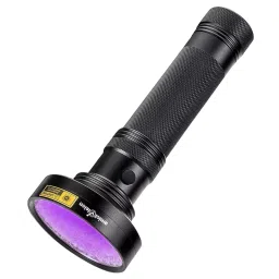 amicivision UV Flashlight Without Battery 395~400 nm 100 LED 18 W 15 ft (4.5 m) Light Distance Metal-0