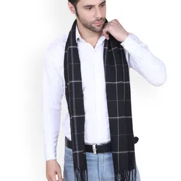 Cazzano Men Checked Acrylic Mufflers-image-73